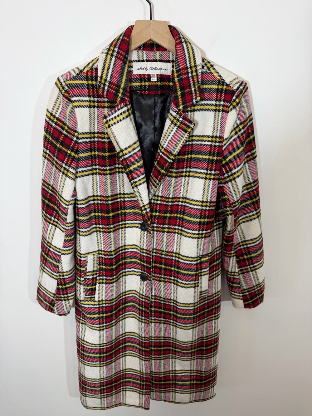 Sebby Collection Plaid Coat | Size S